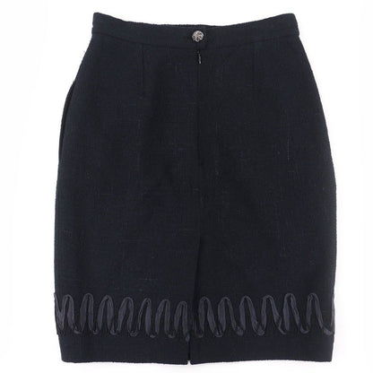 Chanel Cotton Coco Button Hem Skirt — view 2