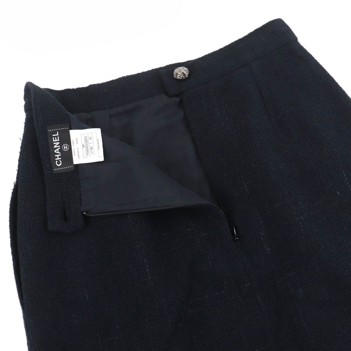 Chanel Cotton Coco Button Hem Skirt — view 5