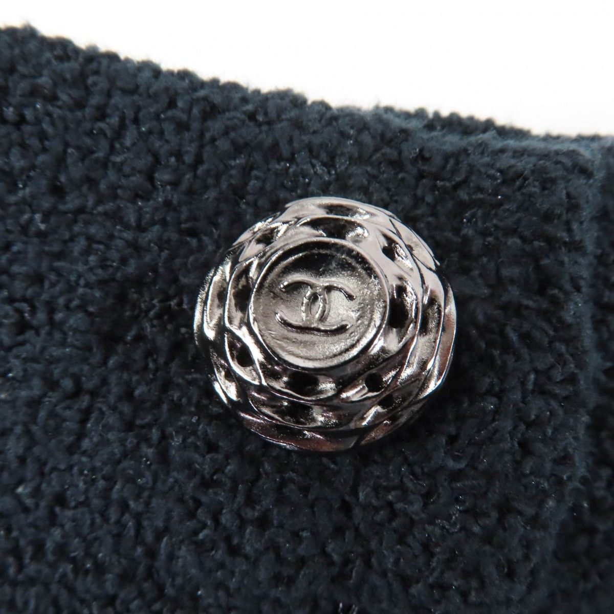 Chanel Cotton Coco Button Hem Skirt — view 7