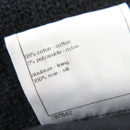 Chanel Cotton Coco Button Hem Skirt — view 9