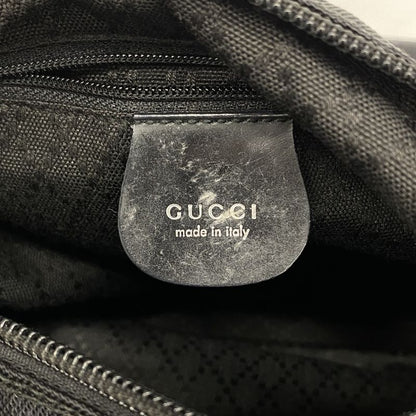 Gucci Handbag Bamboo 000 2058 0509 5 Nylon Black Silver Hardware 2way Bag Ladies