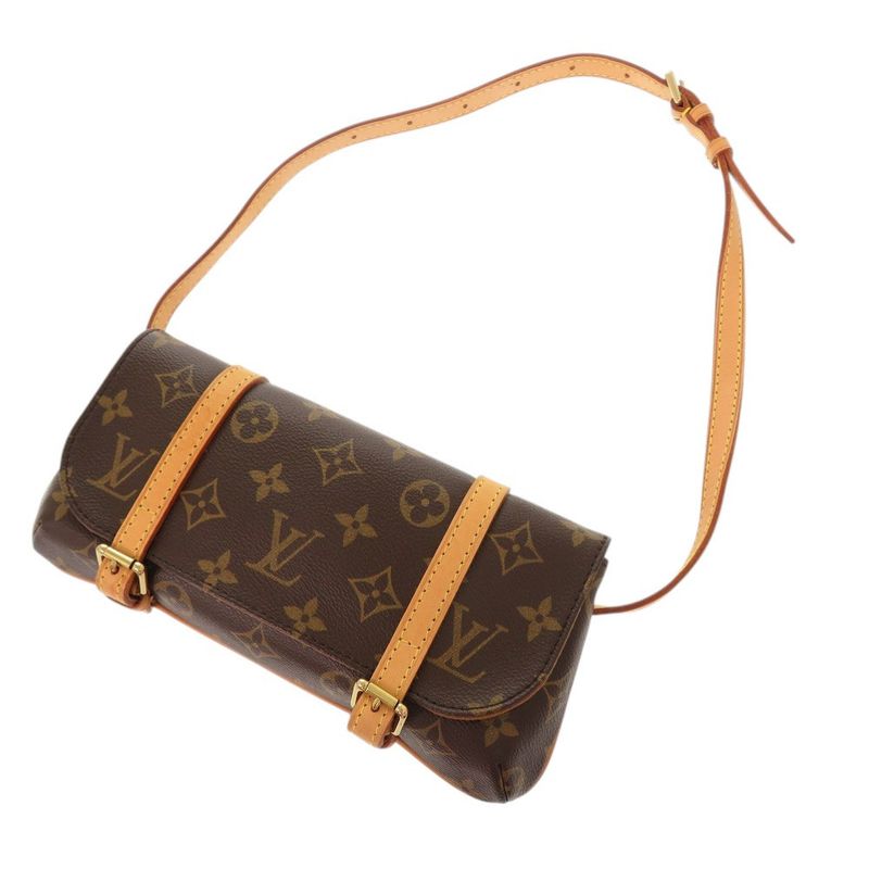 Louis Vuitton Pochette Marel Monogram M51159 Brown Waist Bag LV 1207 Louis