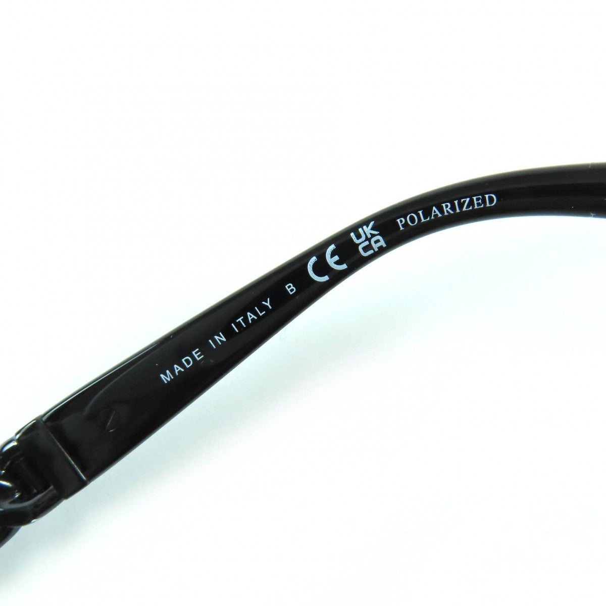 Chanel CC Logo Chain Enamel Leather Sunglasses Black 57 17 140 Made — view 9
