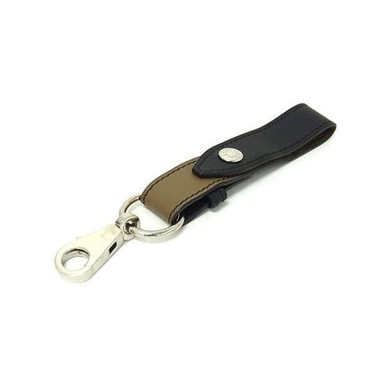 Hermes Globe Holder Fidel Black Brown Leather Silver Hardware — view 2