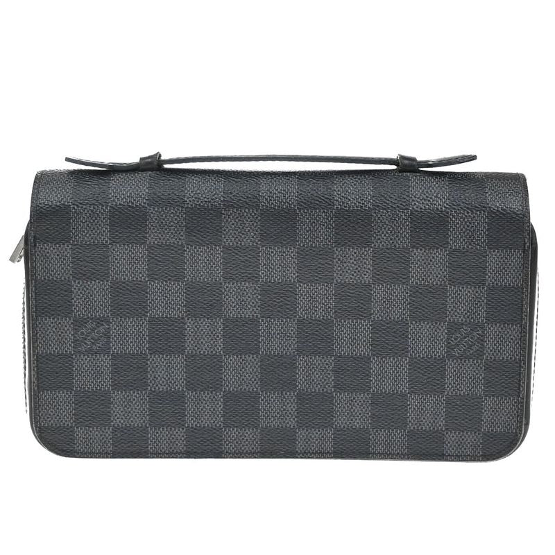 Louis Vuitton Zippy XL Long Wallet Travel Case Damier Graphite N41503 86ka880