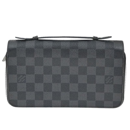 Louis Vuitton Zippy XL Long Wallet Travel Case Damier Graphite N41503 86ka880