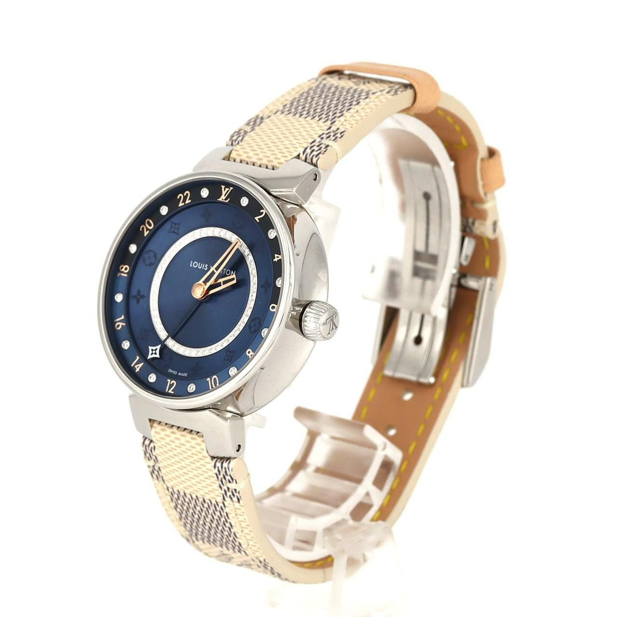 Louis Vuitton Tambour Dual Time 12 P Circle D Qa142 SS Quartz — view 2