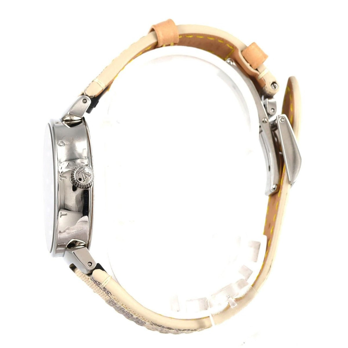 Louis Vuitton Tambour Dual Time 12 P Circle D Qa142 SS Quartz — view 3