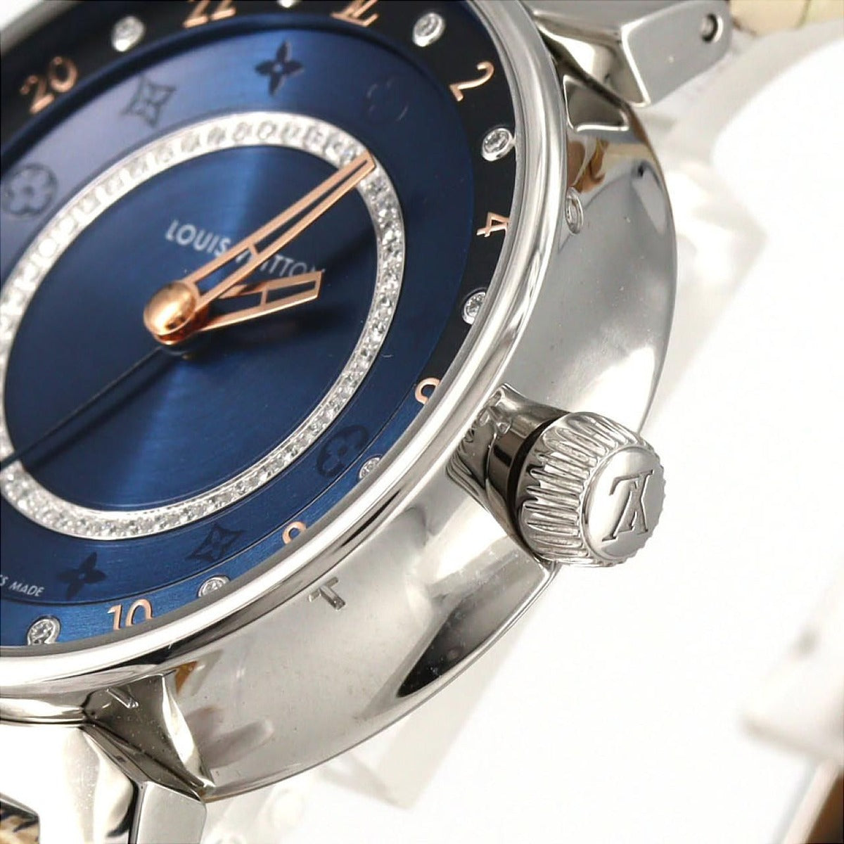 Louis Vuitton Tambour Dual Time 12 P Circle D Qa142 SS Quartz — view 4