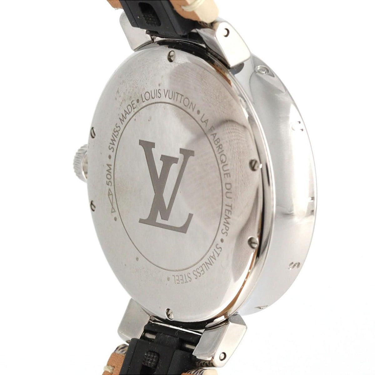 Louis Vuitton Tambour Dual Time 12 P Circle D Qa142 SS Quartz — view 6