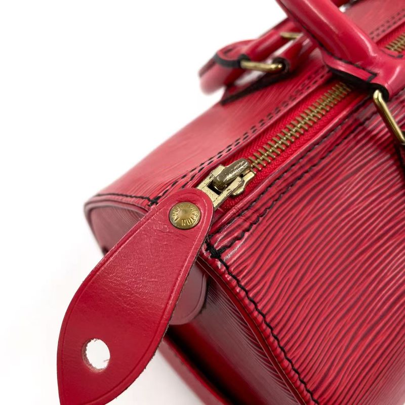 Louis Vuitton Speedy 25 Epi Castilian Red Leather Red Handbag Gold M43017