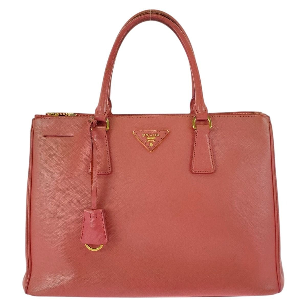 Prada Galleria Saffiano Pink Gold Leather Tote