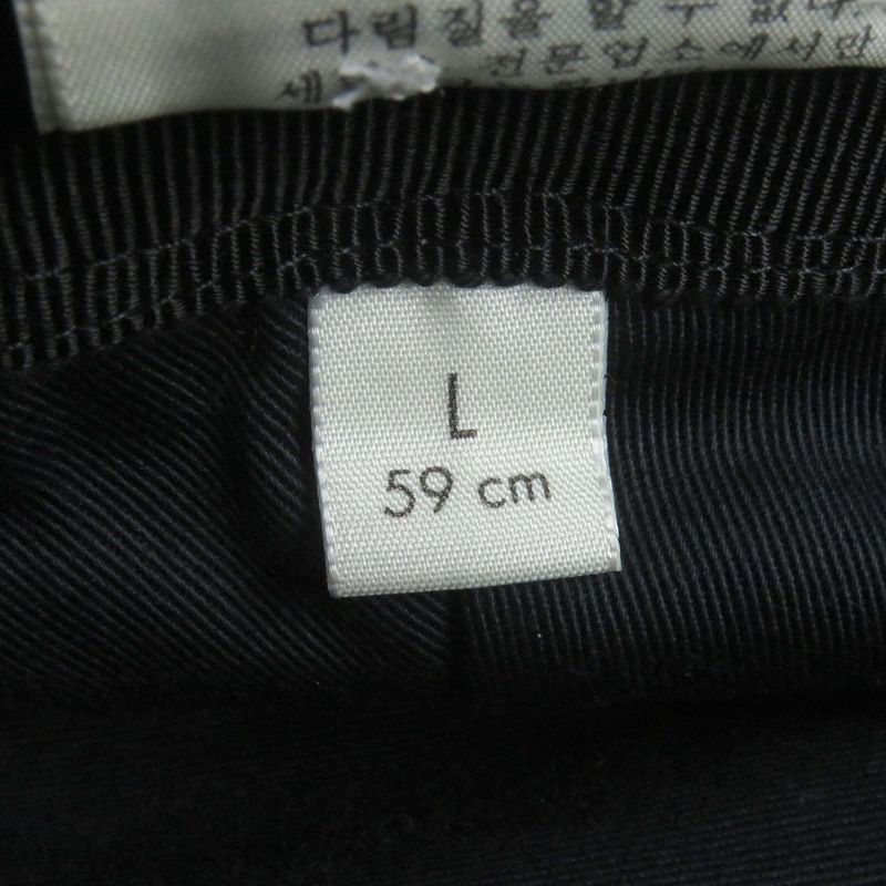 Gucci 576587 GG Canvas GG Marmont Logo Gold Hardware Bucket Hat Black L/59cm