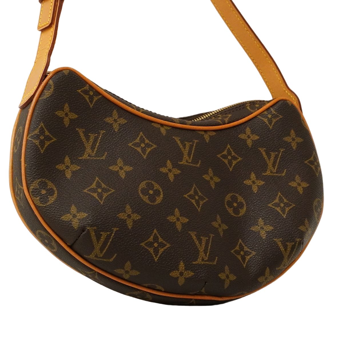 Louis Vuitton Shoulder Bag Monogram Pochette Croissant Brown — view 2
