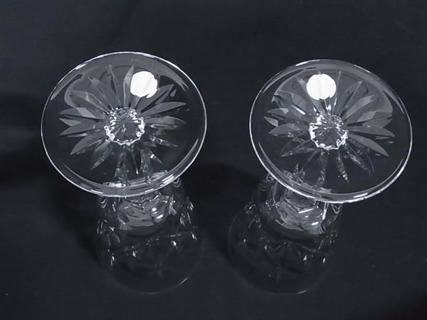 Tiffany & Co Tiffany & Co Faceted Pair Of Glasses Wine Glasses Tableware