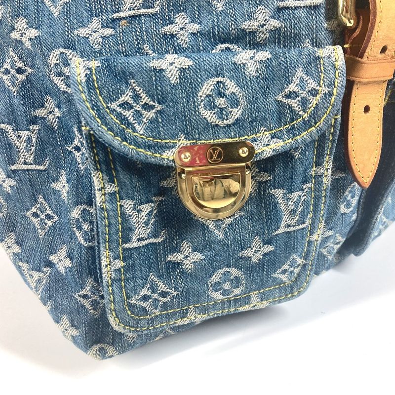 Louis Vuitton Backpack Sac Ad GM M95056 Monogram Denim Blue
