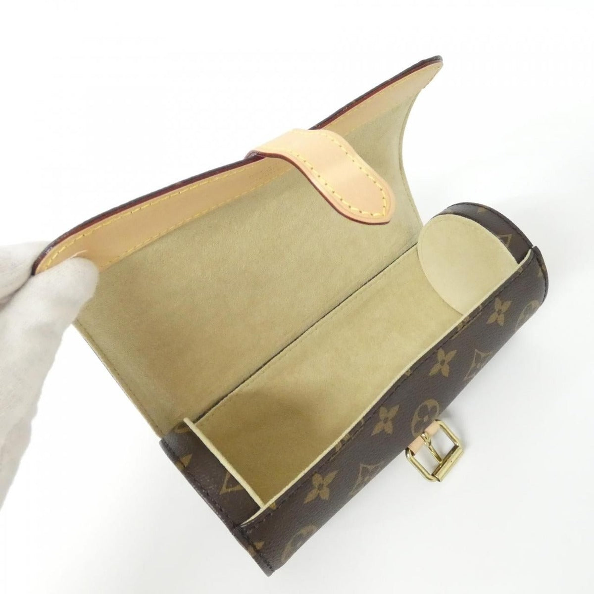 Louis Vuitton Monogram Etui 3 Montre Watch Case — view 7