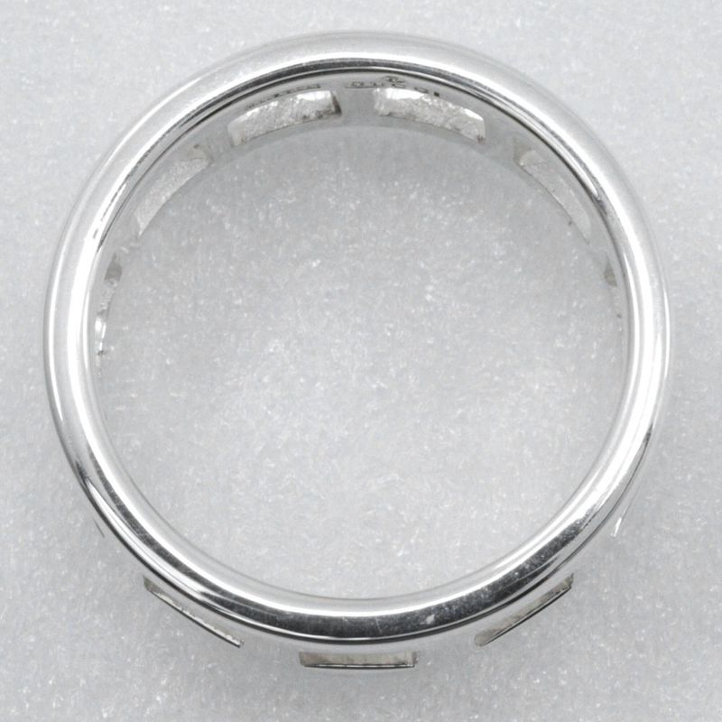 Gucci Open Square Silver 925 Size 12 Ladies 4.3g Ring
