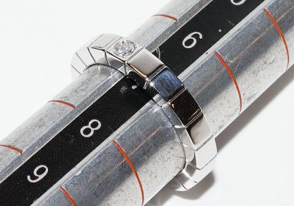 Cartier Ring 18K White Gold Diamond 1P (004ct) Lanier Ring B40587