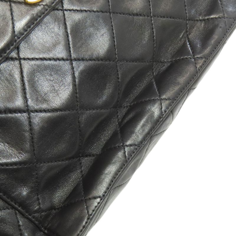 Chanel Matelasse Coco Mark Gold Hardware Shoulder Bag Lambskin Women