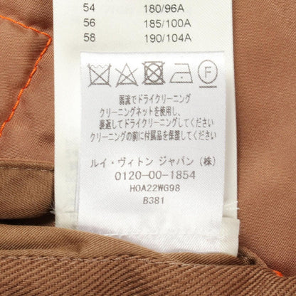 Louis Vuitton Hooded Patet Denim Jacket Orange Brown — view 4