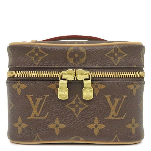 Louis Vuitton Pouch Nice Nano Monogram Canvas Gold Brown Vanity Makeup