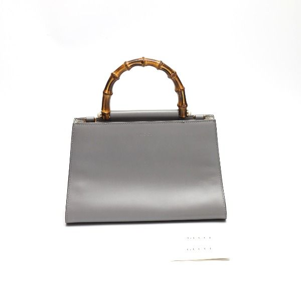 Gucci 459076 Handbag Bamboo Handbag Gucci Gray