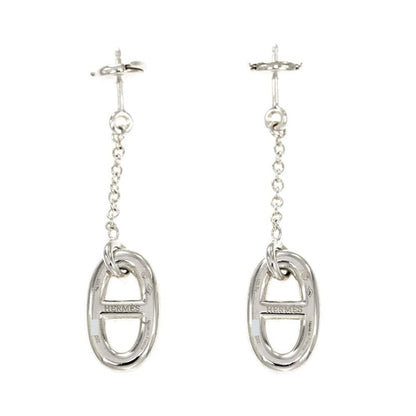 Hermes Chaine D'ancre Earrings Farande Ag925 Silver Jewelry Accessories