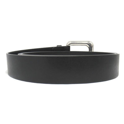Bottega Veneta Leather Belt Square Buckle Size L Black Mens Used