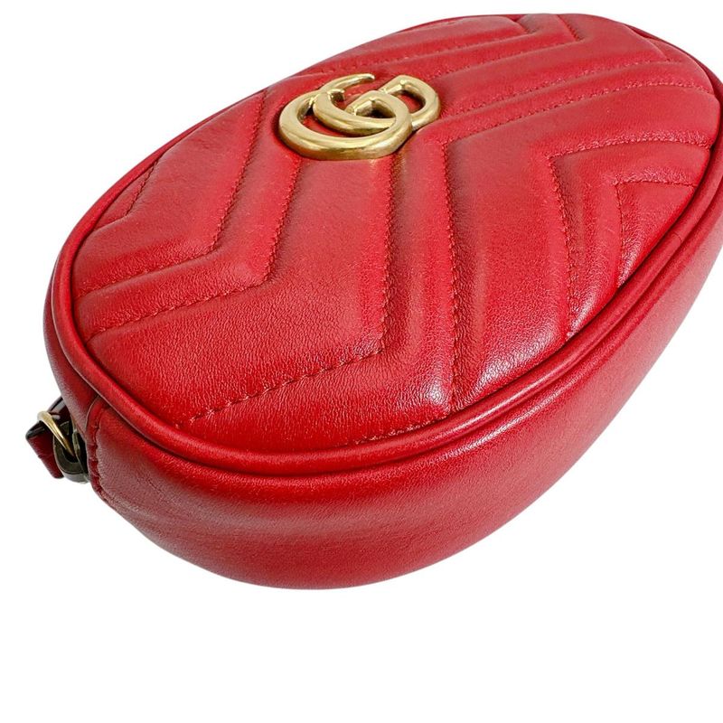 Gucci 476434 Body Bag GG Marmont Body Bag Gucci Red