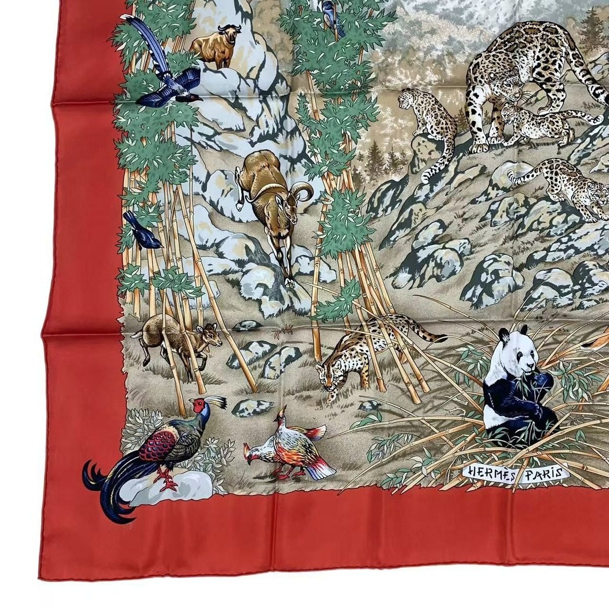 Hermes Scarf Silk Carre 90 Sichuan Orange — view 4