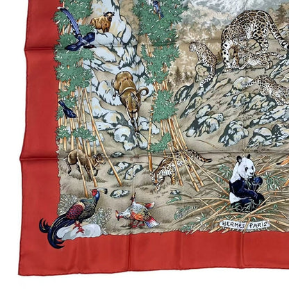 Hermes Scarf Silk Carre 90 Sichuan Orange — view 4