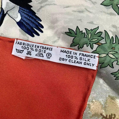 Hermes Scarf Silk Carre 90 Sichuan Orange — view 7