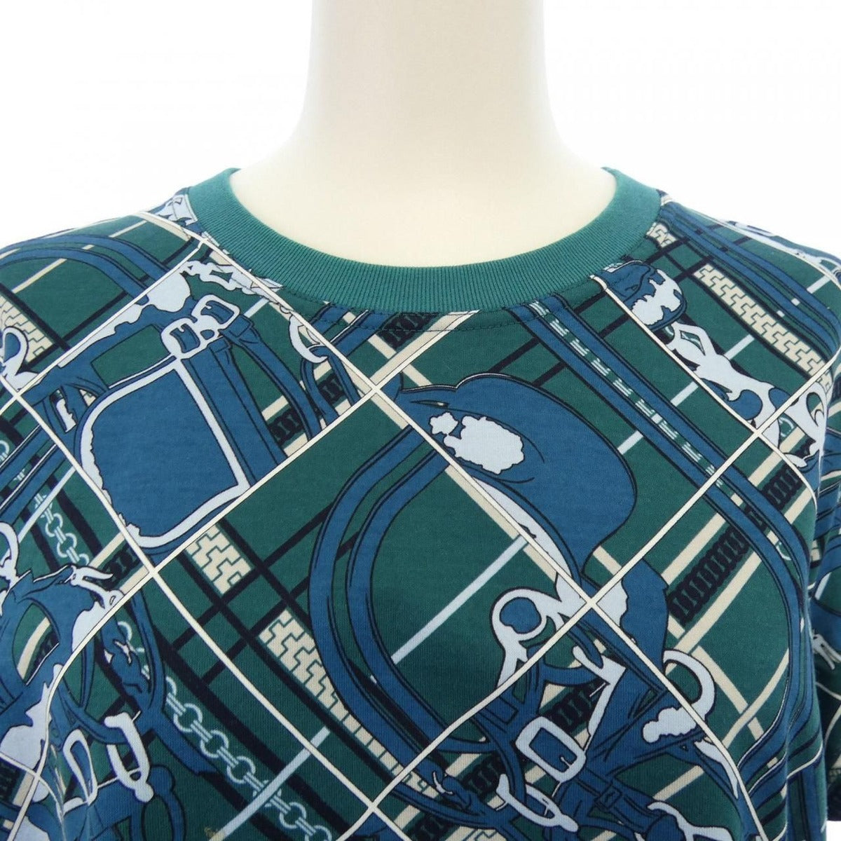 Hermes Tartan ET Chaines Milano Cut Dress — view 5