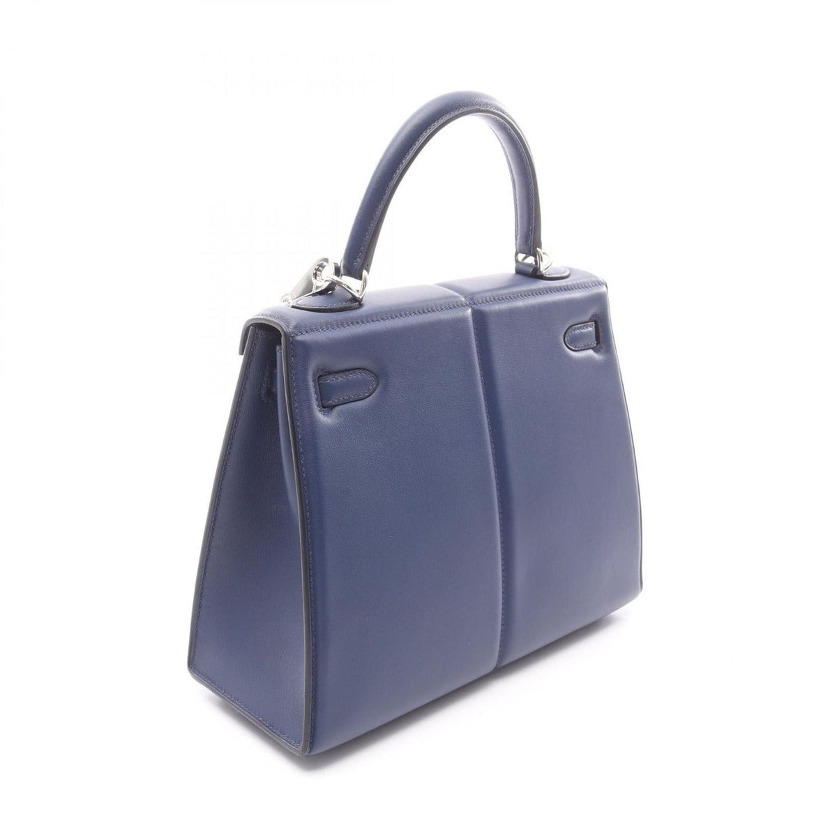 Hermes Handbag Kelly Padded 25 Blue Sapphire Leather — view 2