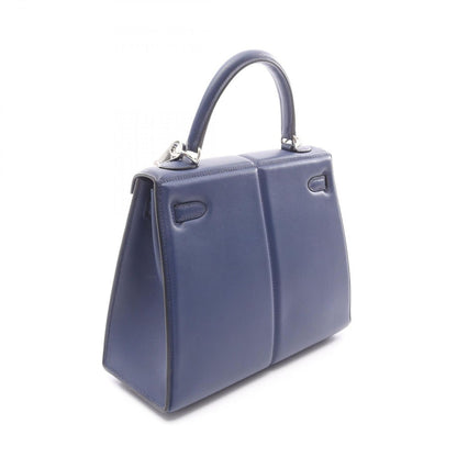 Hermes Handbag Kelly Padded 25 Blue Sapphire Leather — view 2