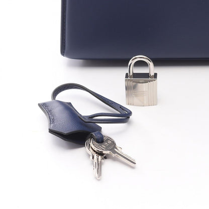 Hermes Handbag Kelly Padded 25 Blue Sapphire Leather — view 6