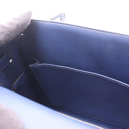 Hermes Handbag Kelly Padded 25 Blue Sapphire Leather — view 9