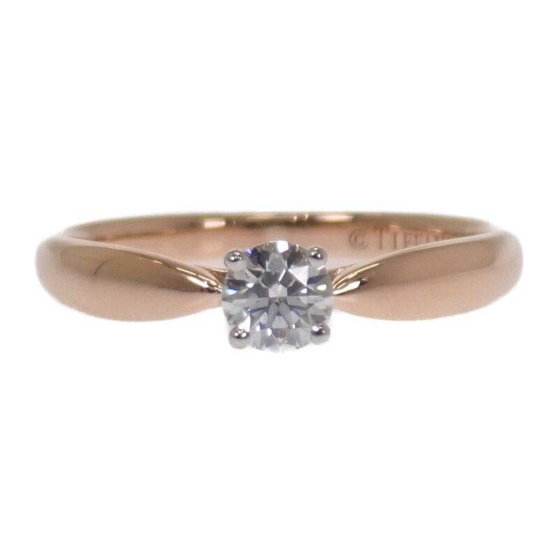 Tiffany & Co Harmony No 9 Ring 18K Pink Gold Pt950 Platinum Diamond