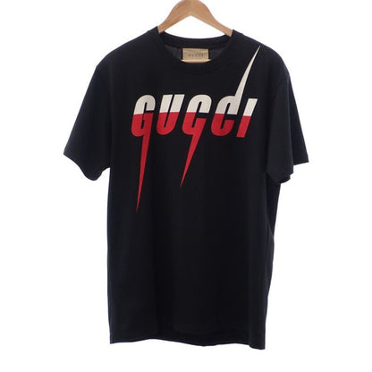 Gucci Blade Print Size S xjazy 1141 Short Sleeve T-Shirt Cotton Black