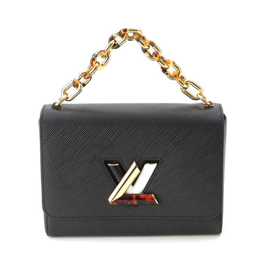 Louis Vuitton Twist MM Epi Chain LV Logo 2way Handbag M58715 Black