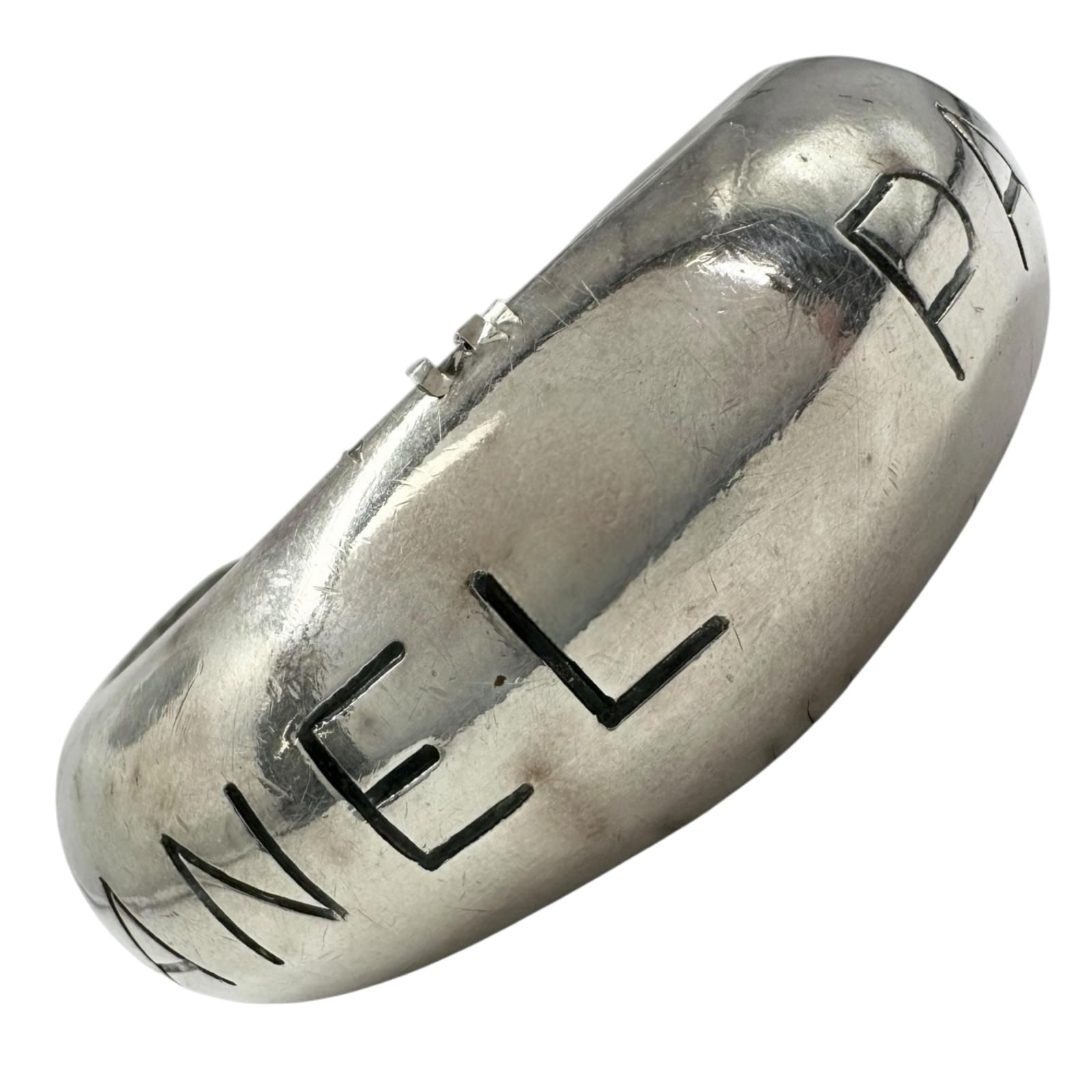 Chanel Silver Bangle Bracelet