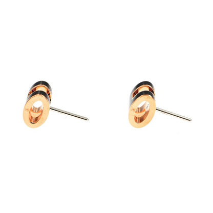 Hermes Earrings Pop Ash Pair Black Rosegold Hardware Jewelry - Others