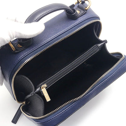 Chanel Matelasse CC Filigree Chain Shoulder Navy