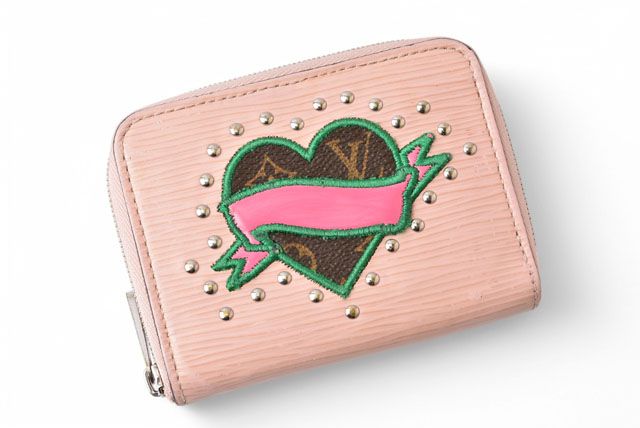 Louis Vuitton Wallet Fold Coin Case Zippy Coin Purse M63723 LV Stories Rose