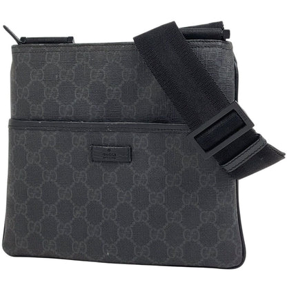 Gucci GG Pattern Shoulder Bag Black
