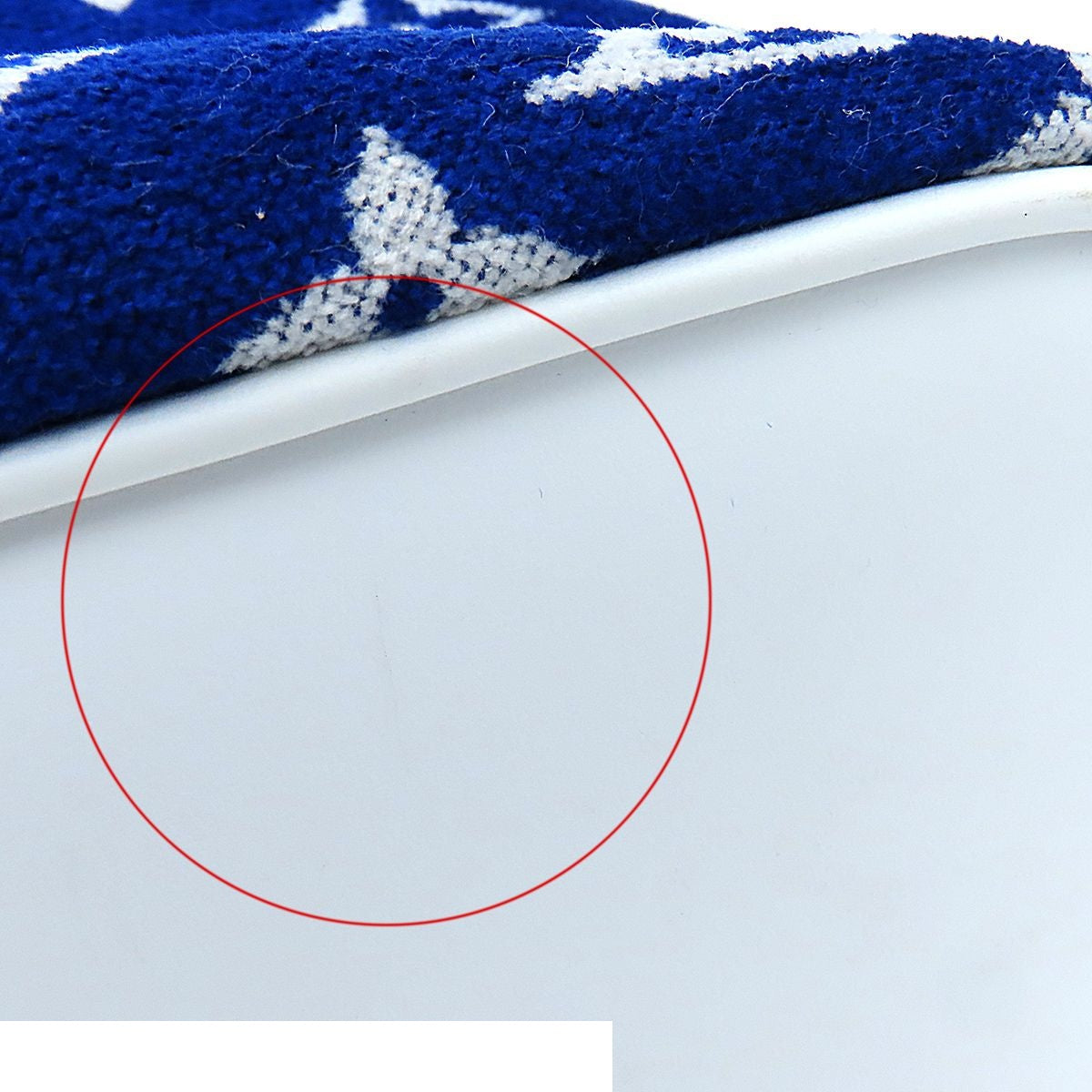 Louis Vuitton Neverfull MM Blue Leather Monogram Jacquard Velvet Tote Bag — view 5
