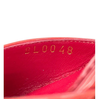 Louis Vuitton 08 Butterfly V Mark Patent Leather Mules 35 Bl0048 Red — view 14