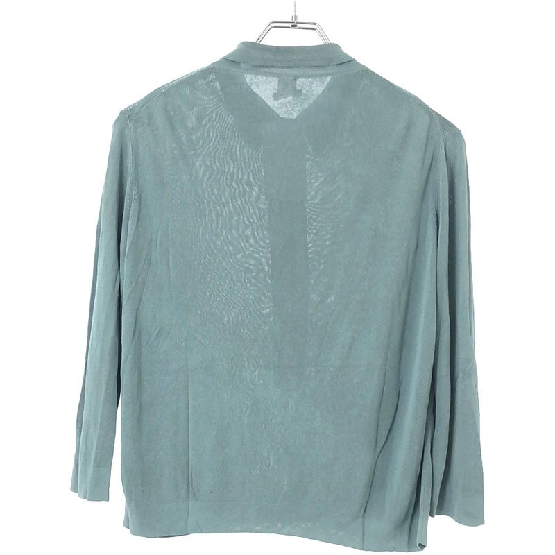Hermes Viscose Knit Polo Shirt Mint Green Sm