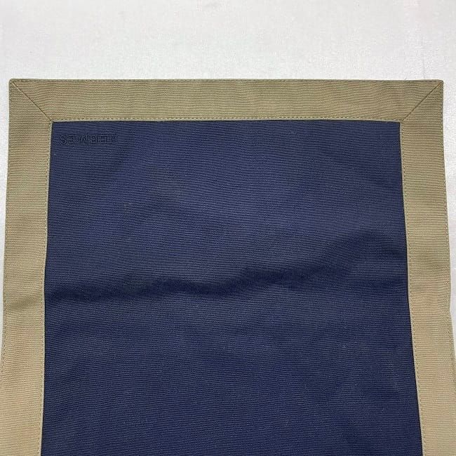 Hermes Clutch Bag Tapidocel Navy Beige Excellent Condition